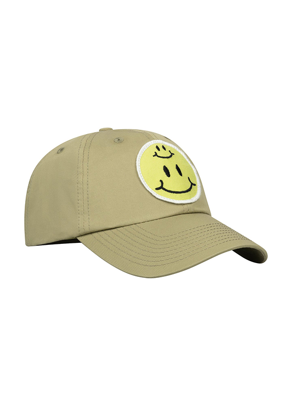 笑臉布章棒球帽