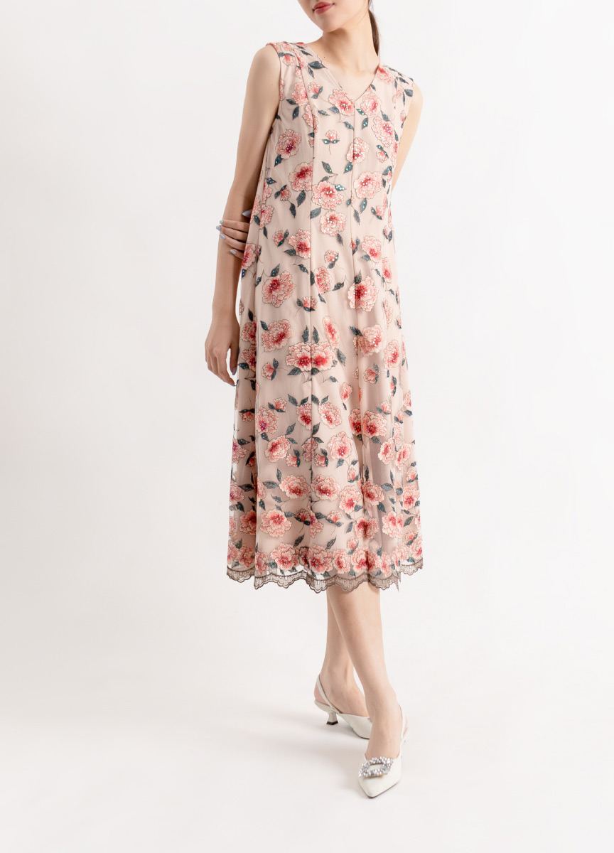 GRACE CONTINENTAL 玫瑰刺繡洋裝