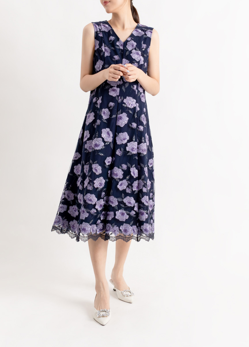 GRACE CONTINENTAL 玫瑰刺繡洋裝